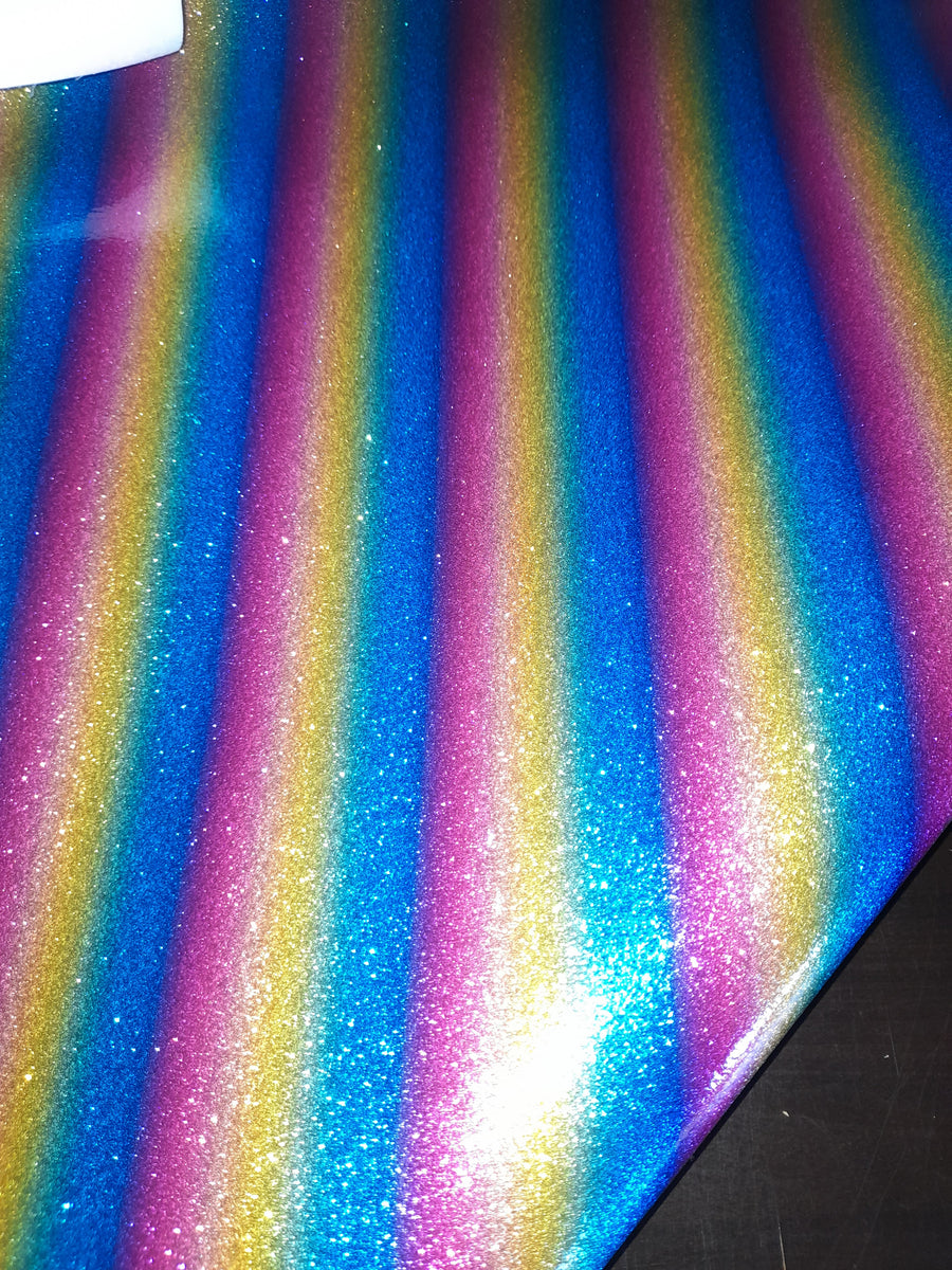 Watercolor Rainbow ☆ Pattern Vinyl, Faux Leather