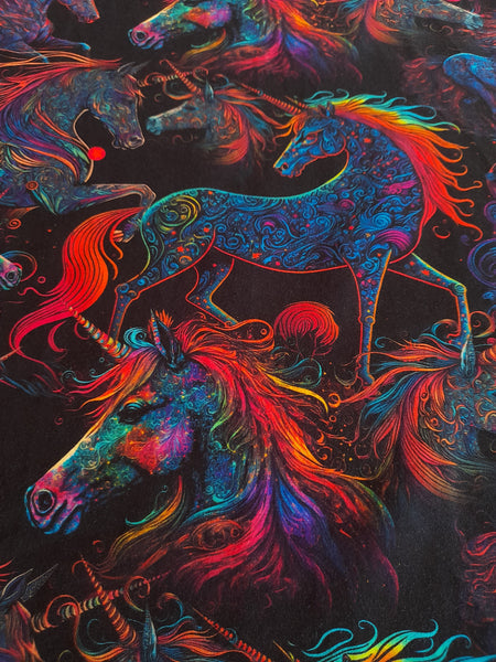 Rainbow swirl unicorns jersey