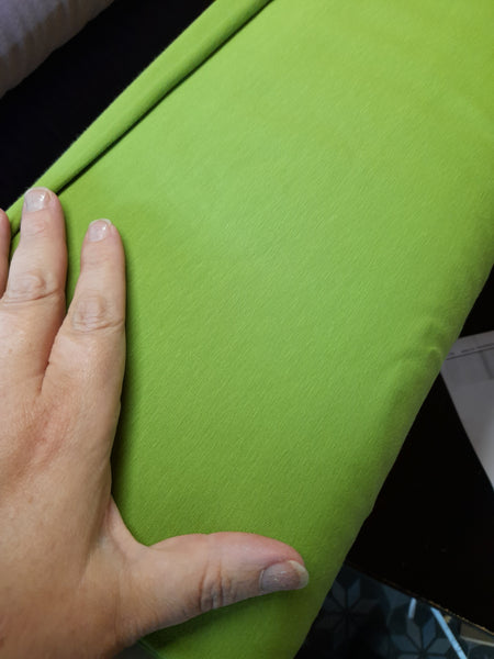Lime green solid jersey 220gsm