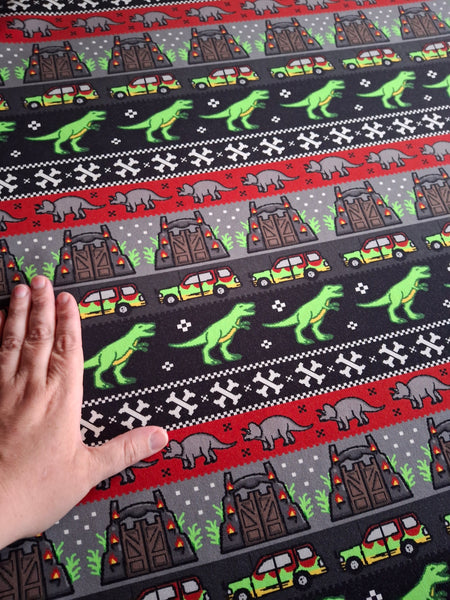 Jurassic sweater printed french terry