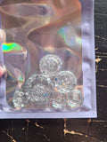 Surprise resin button bag