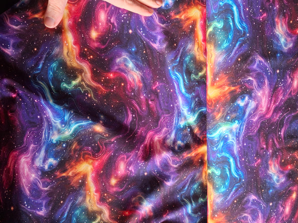 Rainbow galaxy printed jersey