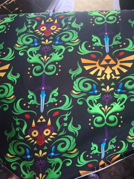 Hero mask printed french terry