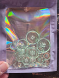 Surprise resin button bag