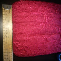 Red elastic lace
