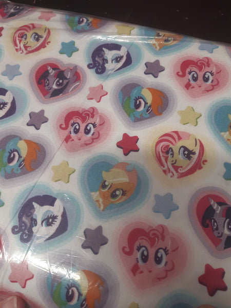 my little pony hearts woven cotton