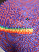 Rainbow stripe 25mm webbing band