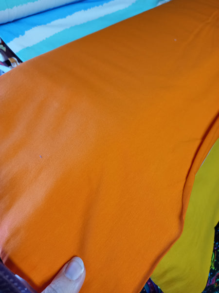 Bright orange jersey (220gsm) £9per metre