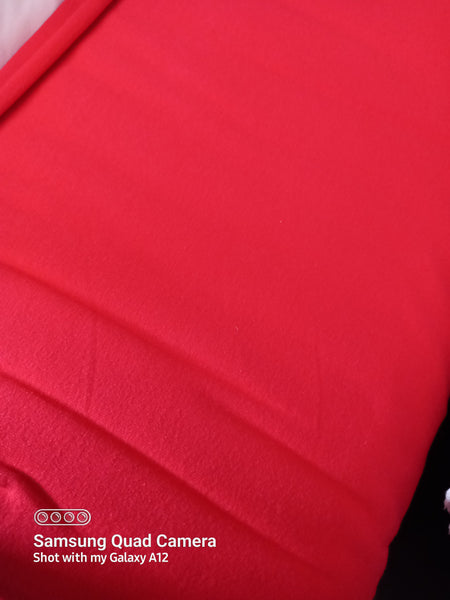 Red solid jersey 220gsm