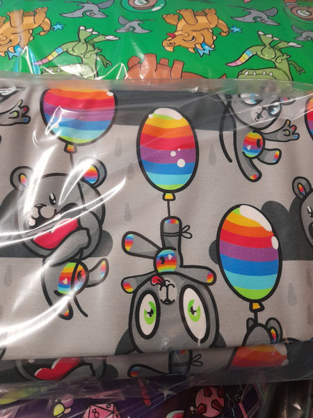 Rainbow teddies organic jersey