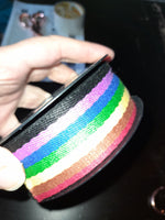 Rainbow stripe 38mm webbing band